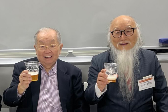 帯津良一先生と山本幹男理事長
